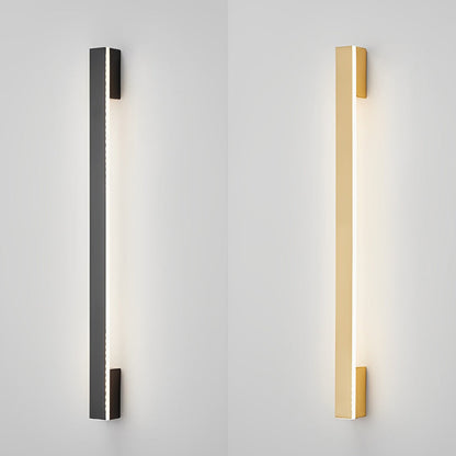 Long Strip Minimalist Three Step Dimming LED Copper Modern Wall Lamp