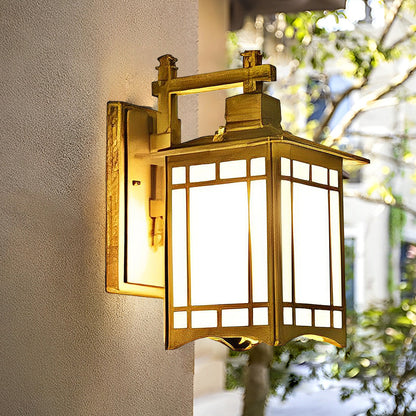 Retro Waterproof LED Vintage Solar Wall Lamp with Remote Wall Sconce Lighting