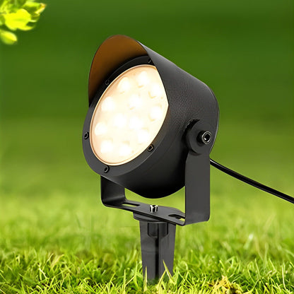 Adjustable Waterproof LED Anti-slip Black Modern Outdoor Spotlights