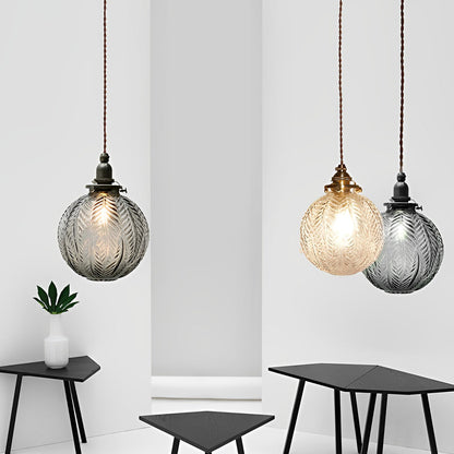 Creative Glass Ball Three Step Dimming LED Modern Pendant Lights