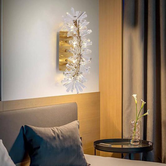 Mira Clear Crystal Wall Sconce