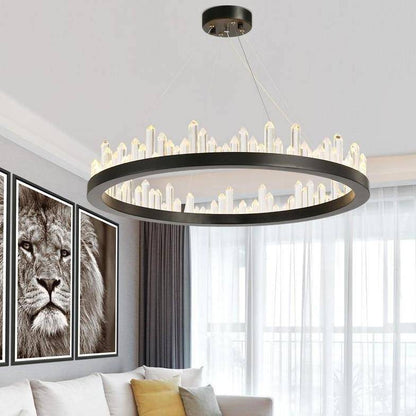 Villa Crystal Wheel Chandelier