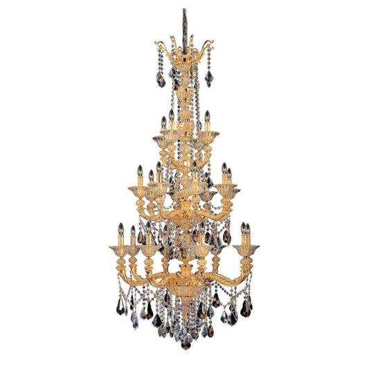 Mendelssohn 20-Light Chandelier in Two Tone Gold - 24K