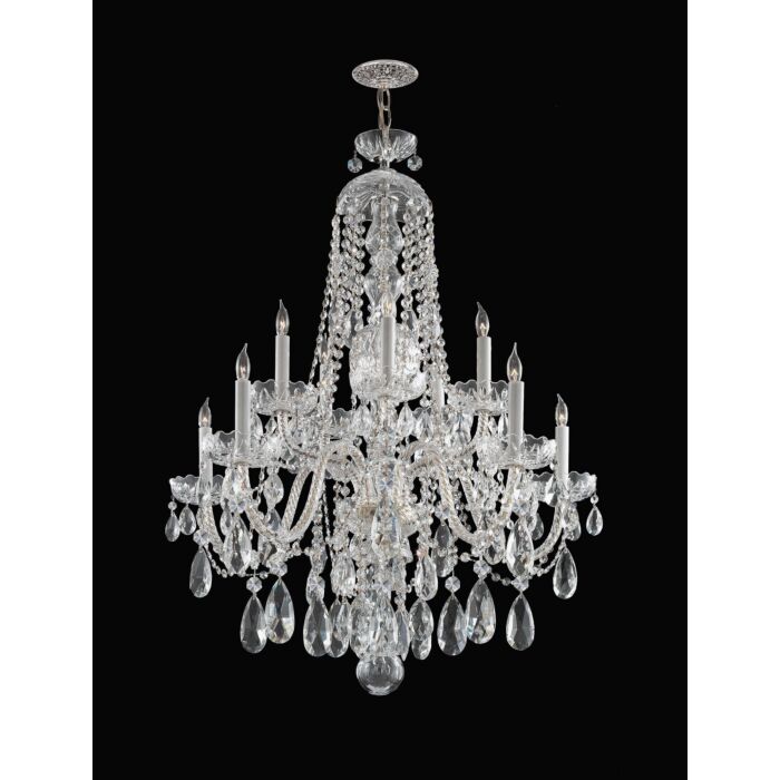 Traditional Crystal 10-Light Swarovski Elements Crystal Chandelier