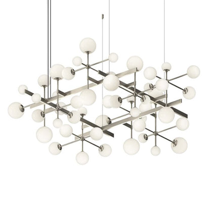 Nebula 15-Light LED Pendant in Satin Nickel