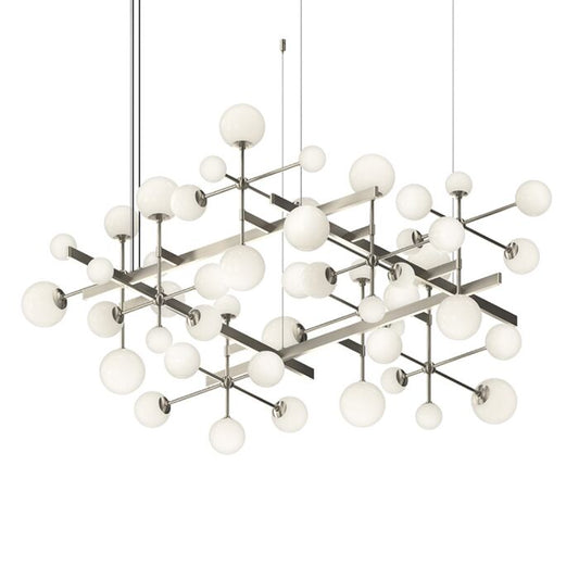 Nebula 15-Light LED Pendant in Satin Nickel