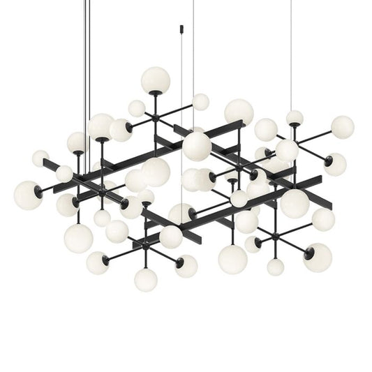 Nebula 15-Light LED Pendant in Satin Black