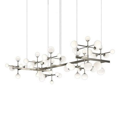 Nebula 19-Light LED Pendant in Satin Nickel