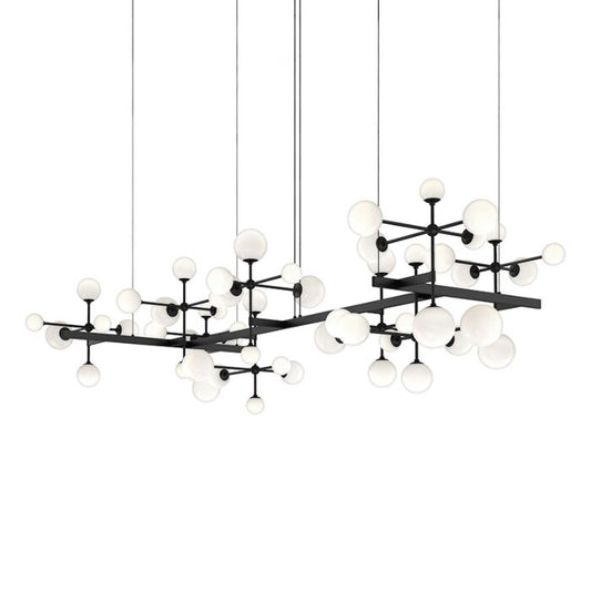 Nebula 19-Light LED Pendant in Satin Black