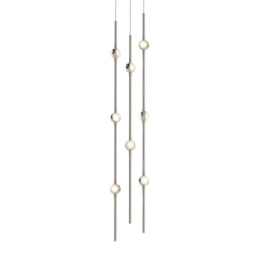 Constellation 8-Light LED Pendant in Satin Nickel