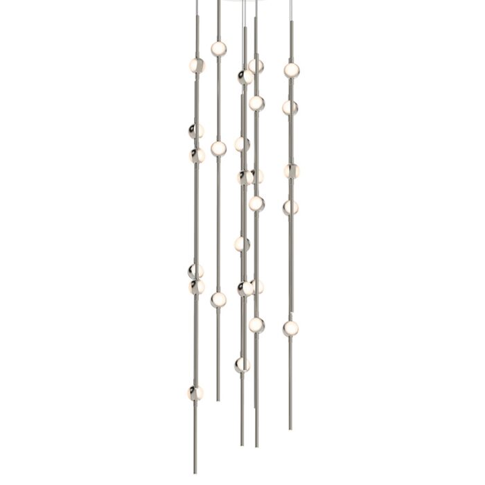 Constellation 26-Light LED Pendant in Satin Nickel