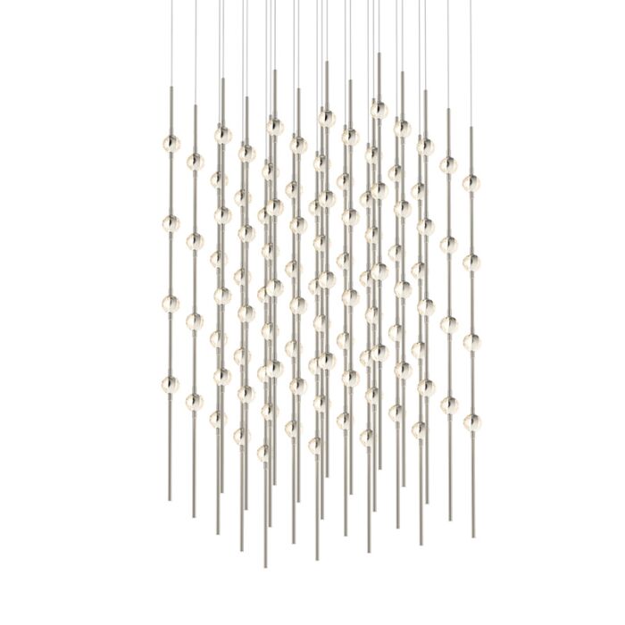 Constellation 100-Light LED Pendant in Satin Nickel