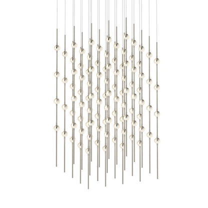 Constellation 100-Light LED Pendant in Satin Nickel