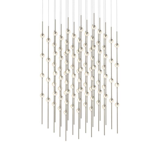 Constellation 100-Light LED Pendant in Satin Nickel