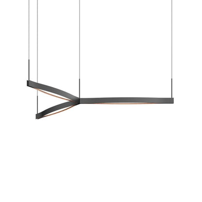 Ola 3-Light LED Pendant in Satin Black