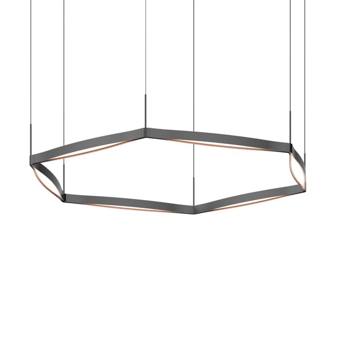 Ola 6-Light LED Pendant in Satin Black