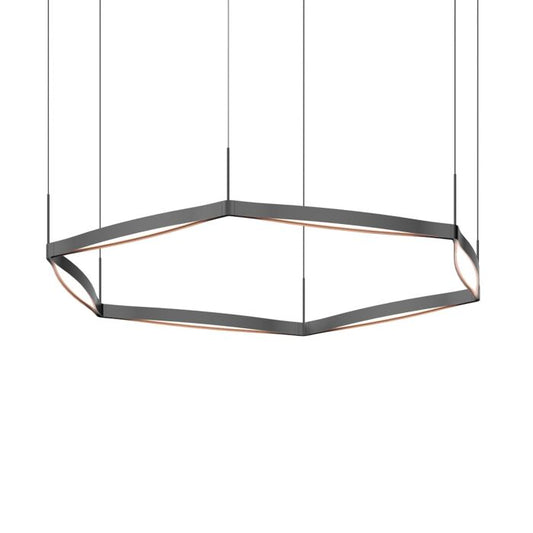 Ola 6-Light LED Pendant in Satin Black