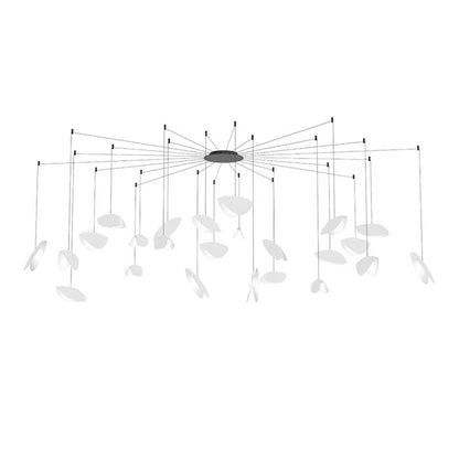 Papillons 24-Light LED Pendant in Satin Black