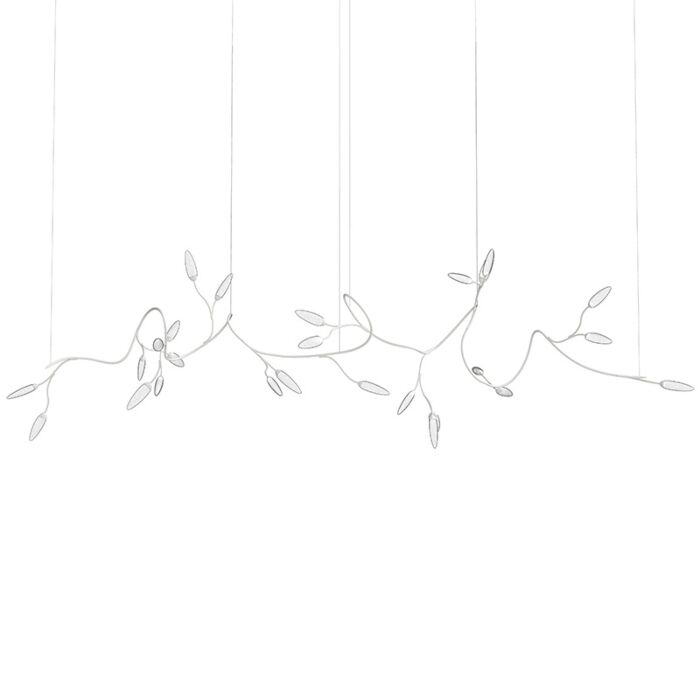 Vines 26-Light LED Pendant in Satin White