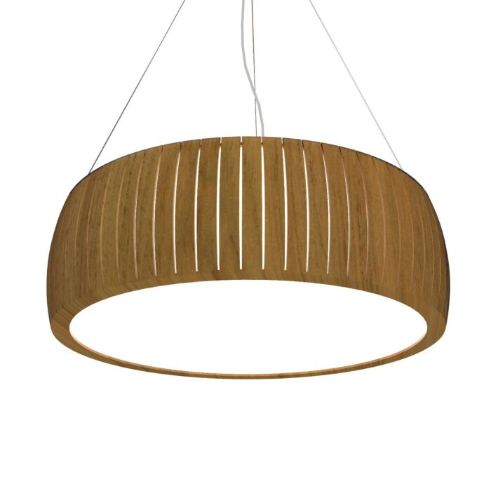 Barrel LED Pendant in Louro Freijo