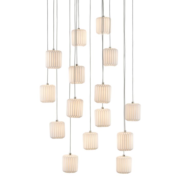 Dove 15-Light 1Pendant in White