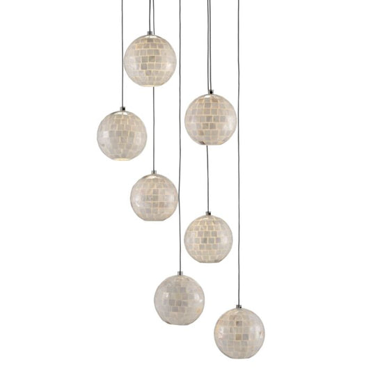 Finhorn 7-Light Pendant in Pearl