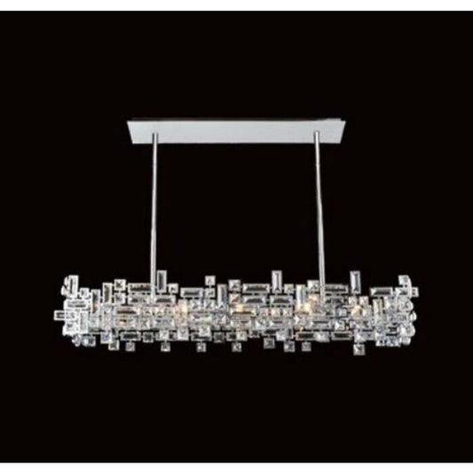 Vermeer 8-Light Island Pendant in Chrome