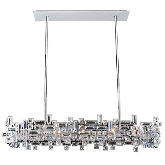 Vermeer 8-Light Island Pendant in Chrome