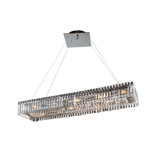 Baguette 12-Light 1Pendant in Chrome