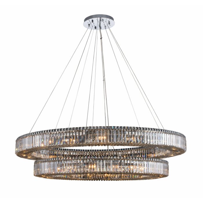 Rondelle Contemporary Chandelier in Polished Chrome