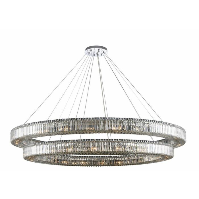 Rondelle 4 Contemporary Chandelier in Polished Chrome