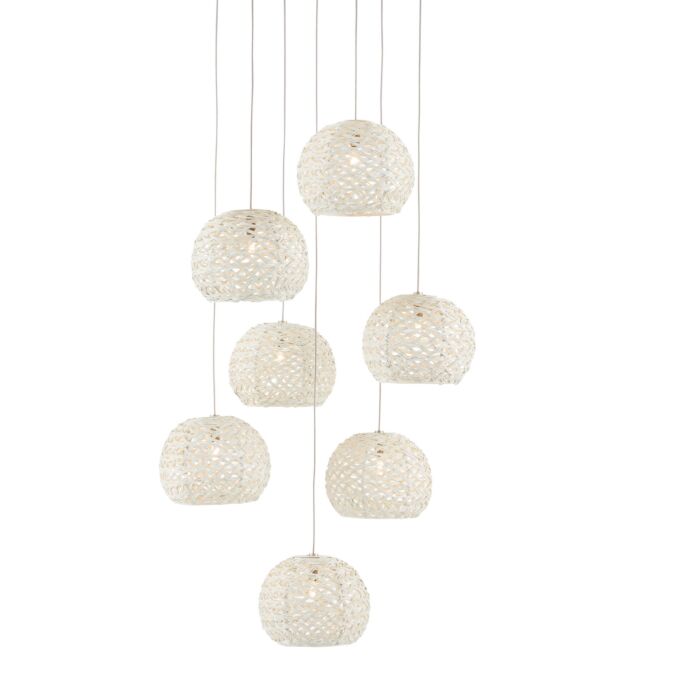 Piero 7-Light Pendant in Sugar White