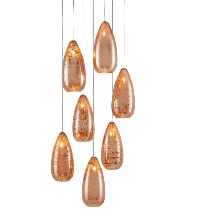 Rame 7-Light Pendant in Copper