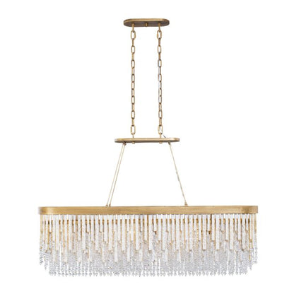 Lafayette 6-Light Linear Pendant in Havana Gold