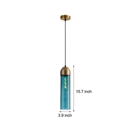 Simple Long Tube Glass Bottle Nordic Simple Small Chandelier Pendant Lights