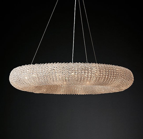 Modern style 16 lights crystal round chandelier