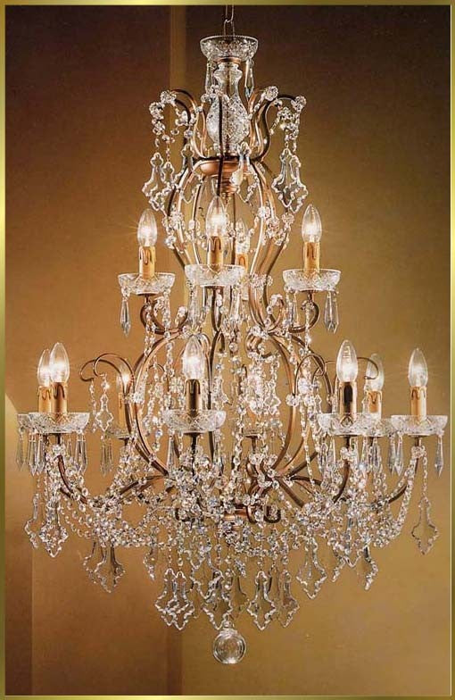 Versailles Chandeliers dressed with crystals pendants