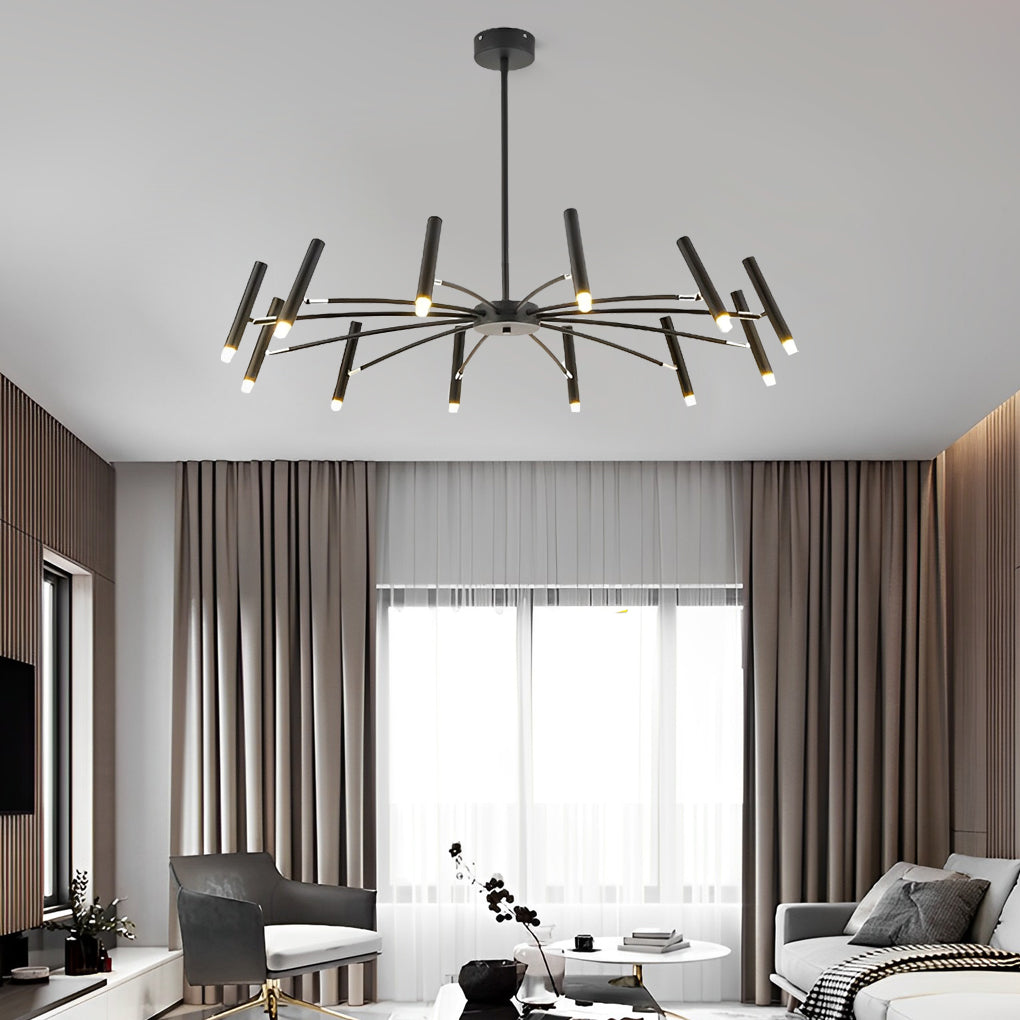 Adjustable Metal DIY Three Step Dimming LED Minimalist Chandelier