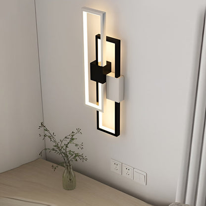 Rectangular Three-color Light LED Nordic Wall Light Fixture Wall Lamp