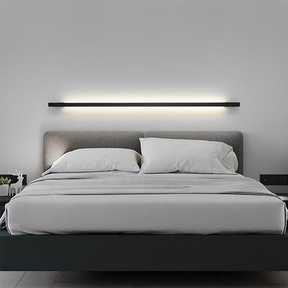 Minimalist Strip Three Step Dimming LED Black Postmodern Wall Lamp