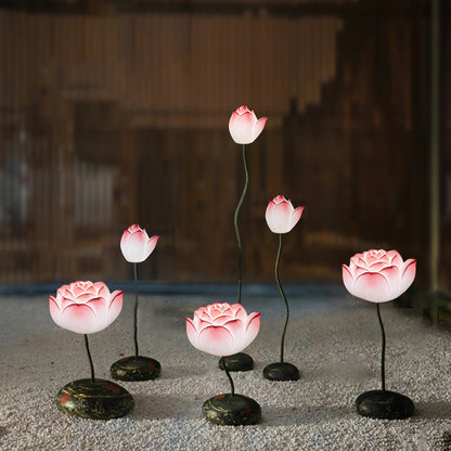 Short Fancy Lotus Aesthestics LED Flower Floor Lamp