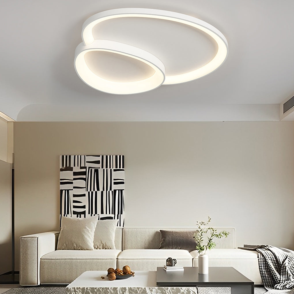 Creative Geometric Line Three Step Dimming LED Modern Ceiling Lights