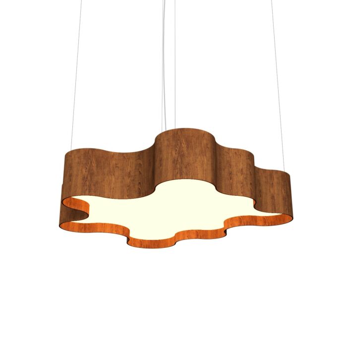 Organic LED Pendant in Imbuia