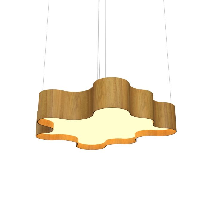 Organic LED Pendant in Louro Freijo