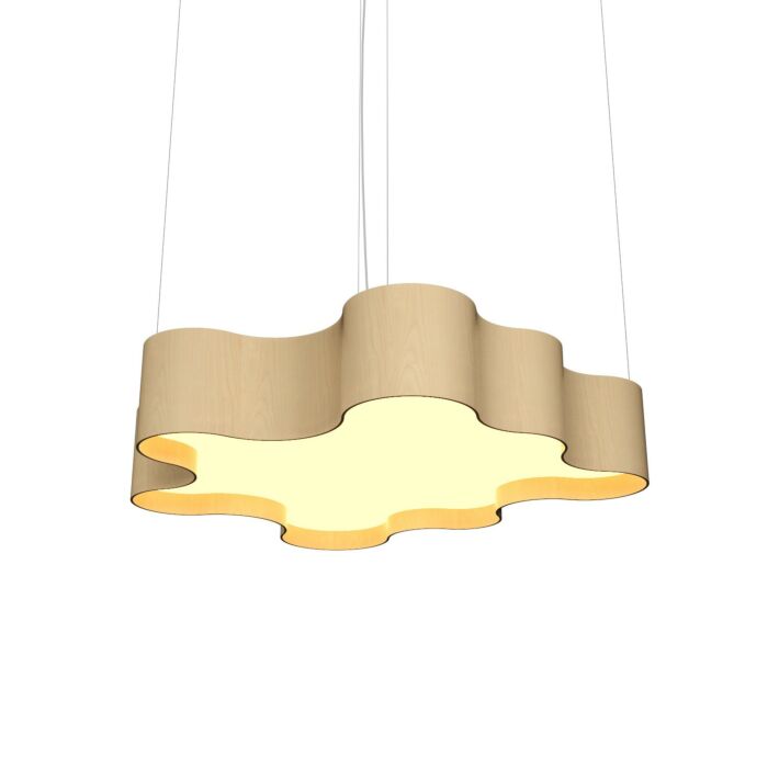 Organic LED Pendant in Maple