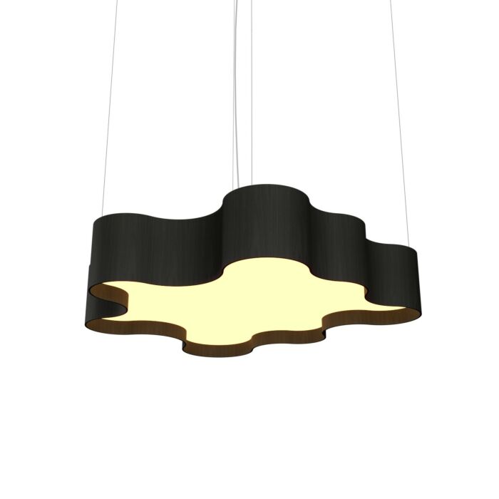 Organic LED Pendant in Charcoal