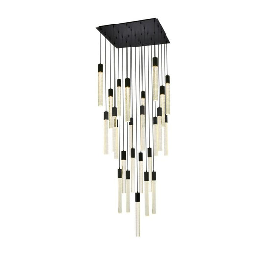 Weston 25-Light Pendant in Black