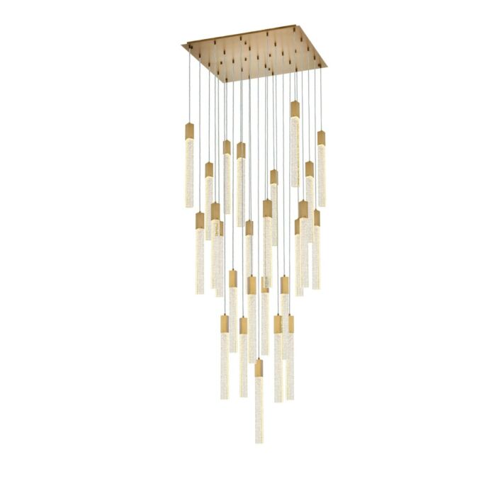 Weston 25-Light Pendant in Satin Gold