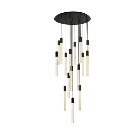 Weston 16-Light Pendant in Black