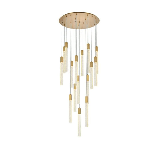 Weston 16-Light Pendant in Satin Gold